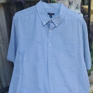 George Men's Light Blue Casual Button Down Shirt